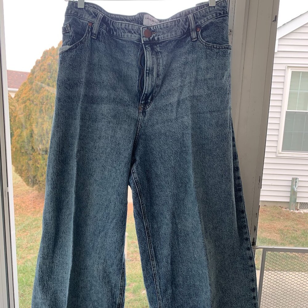 Lane Bryant Blue Flare & Wide Leg Jeans